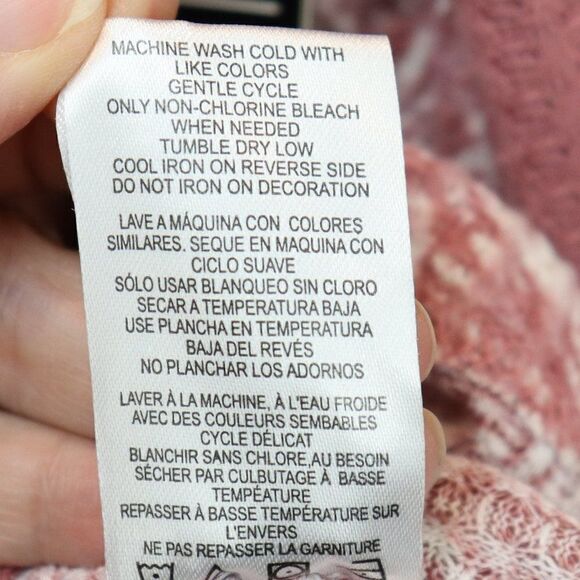 Absolutely Famous Long Sleeve Waffle Knit Blouse L - Picture 5 of 5